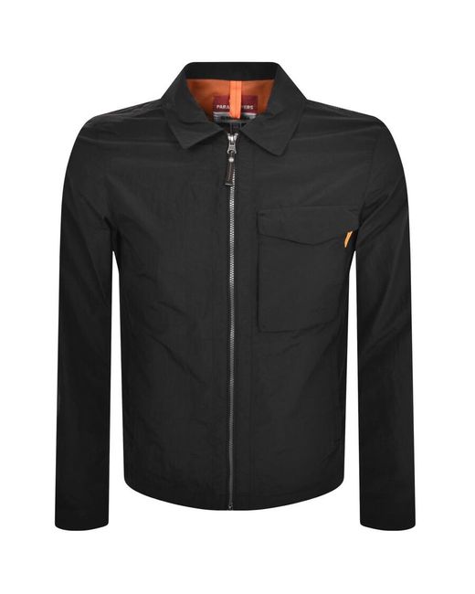 Parajumpers Black Rayner Overshirt for men