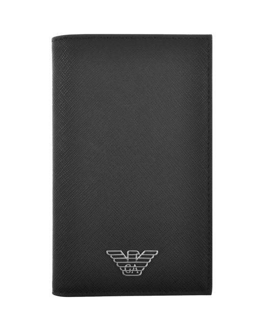 Armani Black Emporio Bifold Card Holder for men