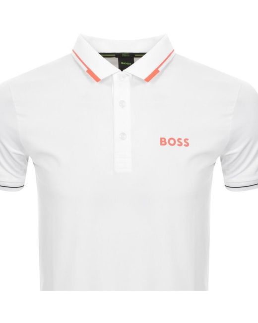 Boss White Boss Paul Pro Polo T Shirt for men