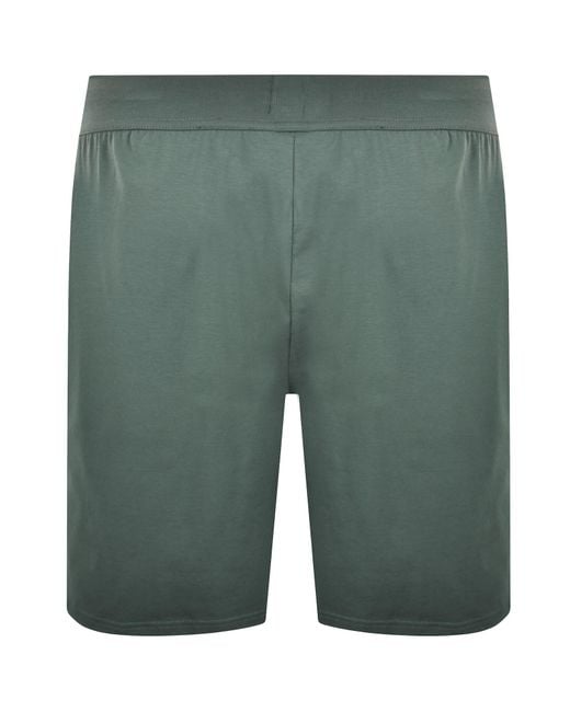 BOSS BUSINESS Green Boss Unique Jersey Shorts Dark for men