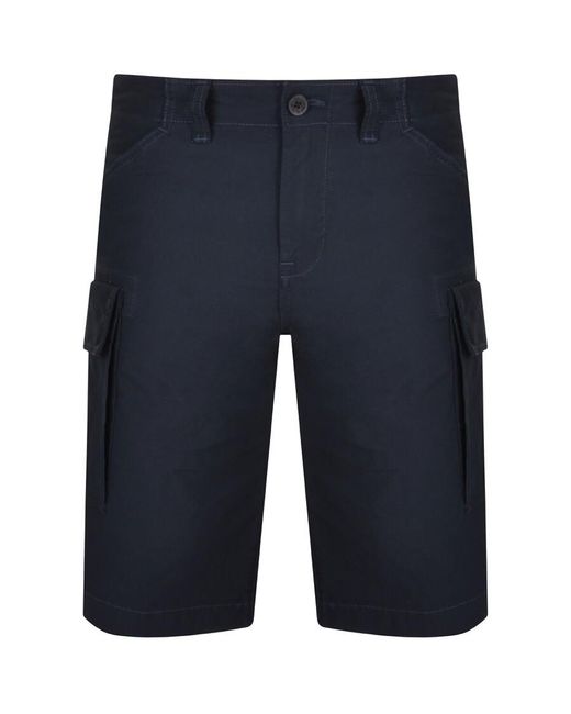 Timberland Blue Brookline Poplin Cargo Shorts for men