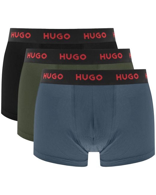 HUGO Blue 3 Pack Trunks for men