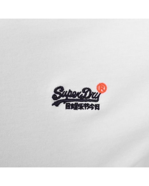Superdry White Vintage Logo T Shirt for men