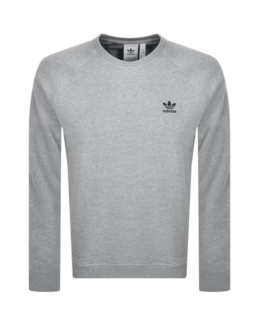 Adidas Originals Gray Trefoil Sweatshirt for men