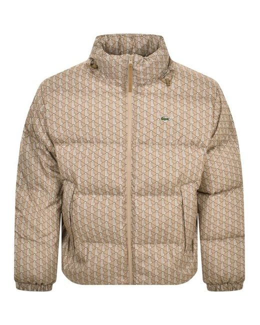 Lacoste Brown Quilted Jacket for men