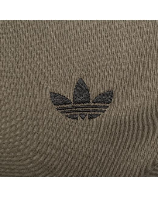 Adidas Originals Green 3 Stripes T Shirt for men