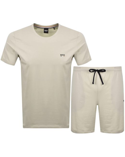 BOSS BUSINESS White Boss Oliver Short Set for men