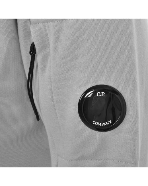 C P Company Gray Cp Company Diagonal Raised Lens Hoodie for men