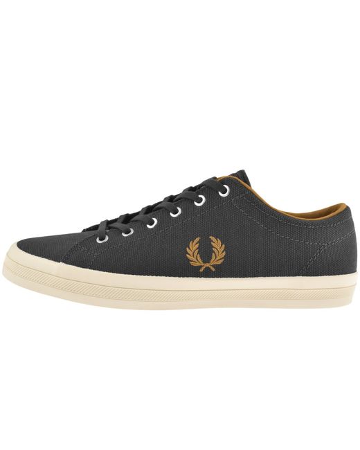 Fred Perry Blue Baseline Canvas Trainers for men