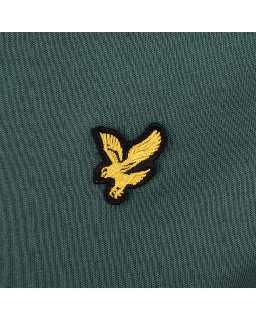 Lyle & Scott Green Quarter Zip Sweatshirt for men