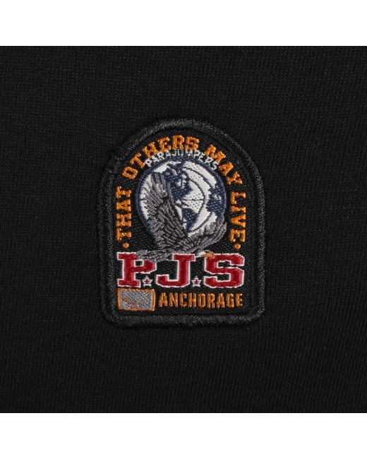 Parajumpers Black Patch T Shirt for men