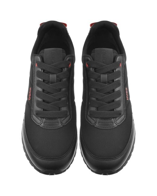 HUGO Black Icelin Runn Trainers for men