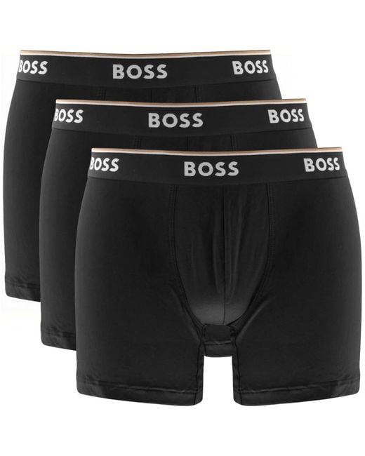 BOSS BUSINESS Black Boss Underwear 3 Pack Boxer Shorts for men