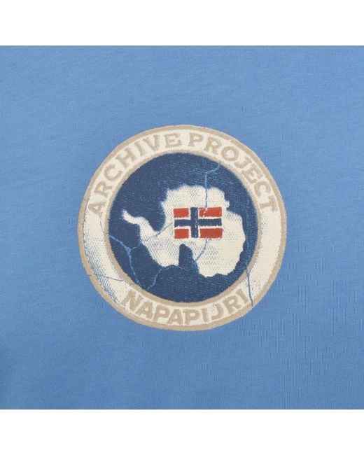 Napapijri Blue S-Phos T Shirt for men