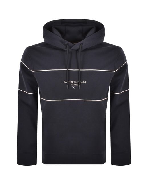 Emporio Armani Blue Hoodie for men