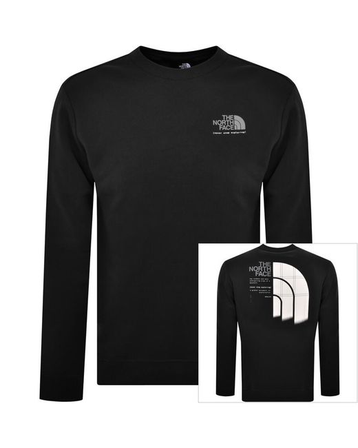 The North Face Black Crew Neck Sweatshirt for men