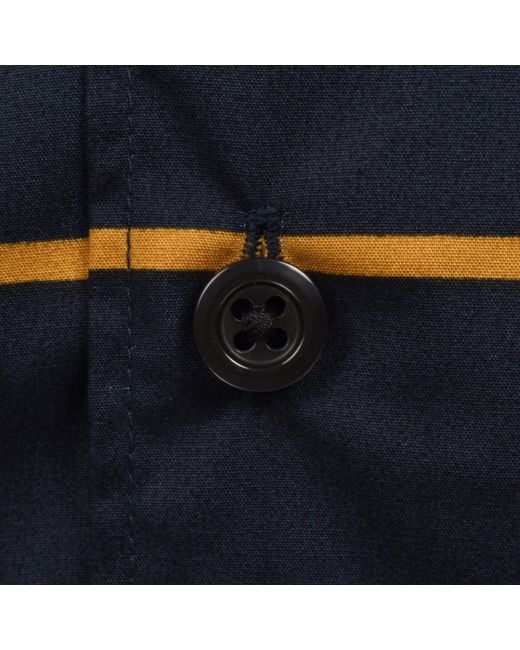 HUGO Blue Striped Shirt Dark for men
