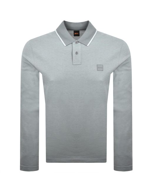 Boss Gray Boss Passerford Polo T Shirt for men