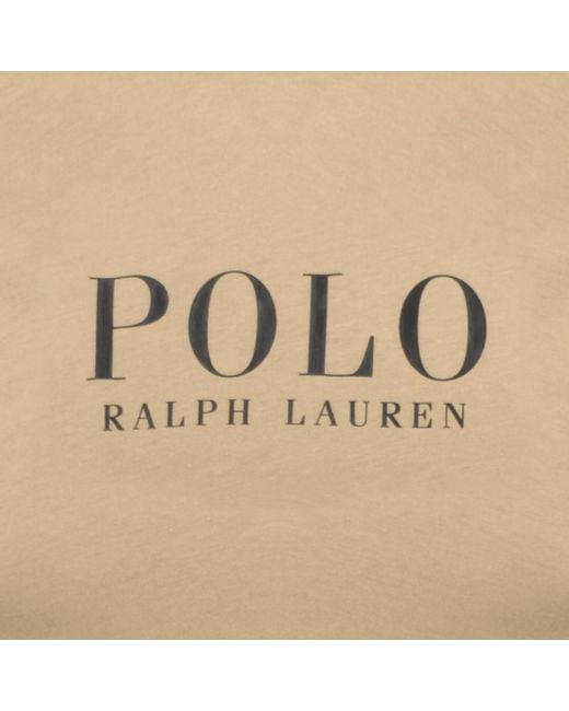 Ralph Lauren Natural Logo Crew Neck T Shirt for men