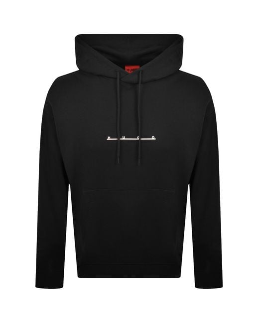 HUGO Black Datri Hoodie for men