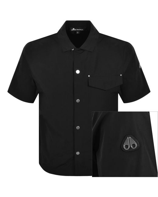 Moose Knuckles Black Charlesbourg Shirt for men
