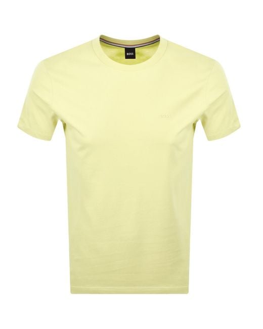 BOSS BUSINESS Yellow Boss Thompson 01 T Shirt Light for men