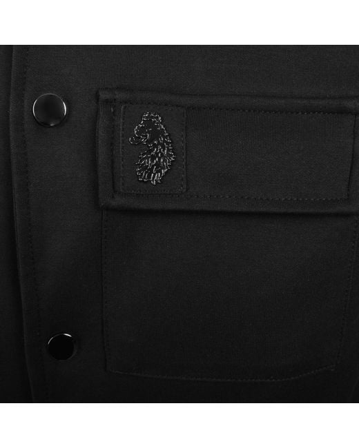 Luke 1977 Black Chief Felt Badge Bomber Jacket for men