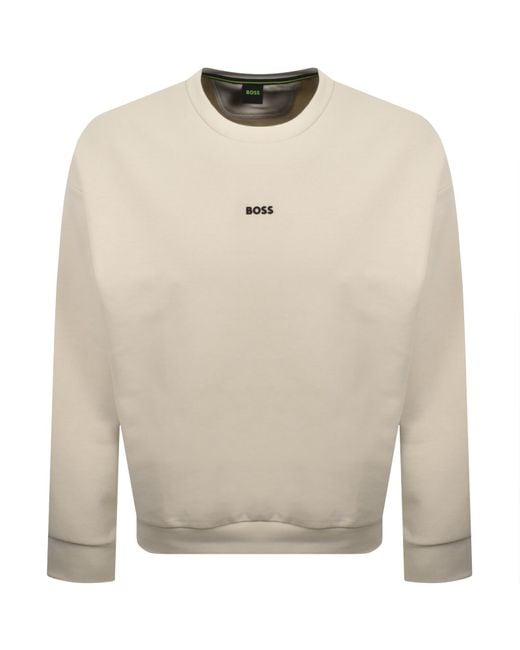 Boss White Boss Stenson Relaxed Sweatshirt Light for men
