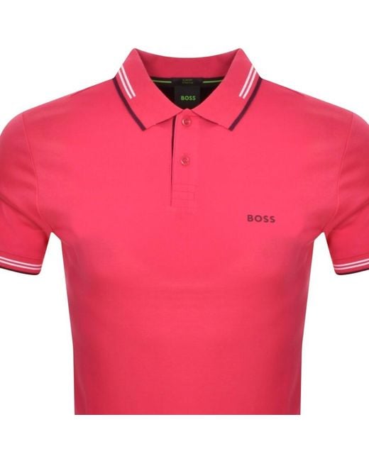 Boss Pink Boss Paul Polo T Shirt for men