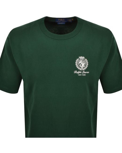 Ralph Lauren Green Relaxed Fit T Shirt for men