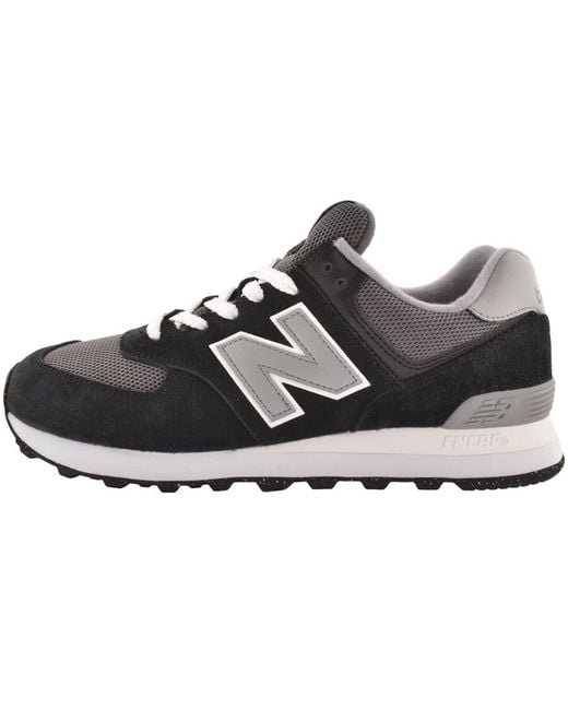 New Balance Black 574 Trainers for men