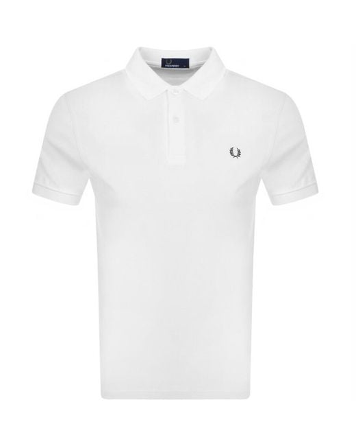 Fred Perry White Polo T Shirt for men