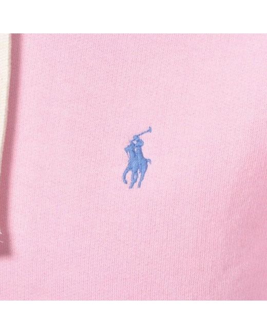 Ralph Lauren Pink Pullover Hoodie for men