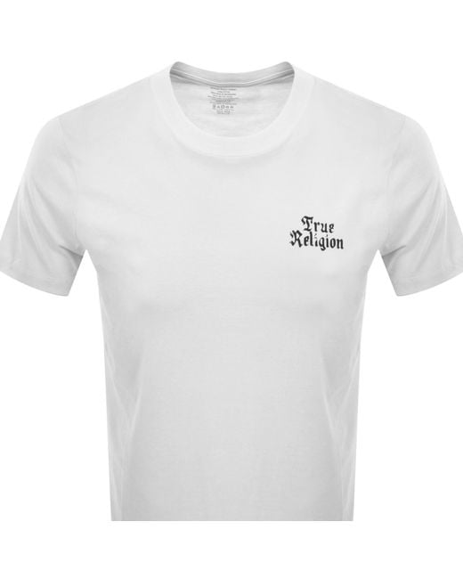 True Religion White Trade Marked T Shirt for men