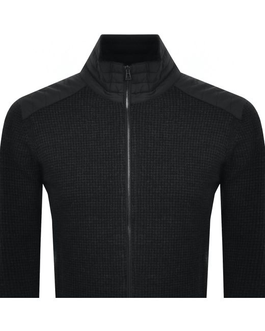 Belstaff Black Kelby Full Zip Jumper for men