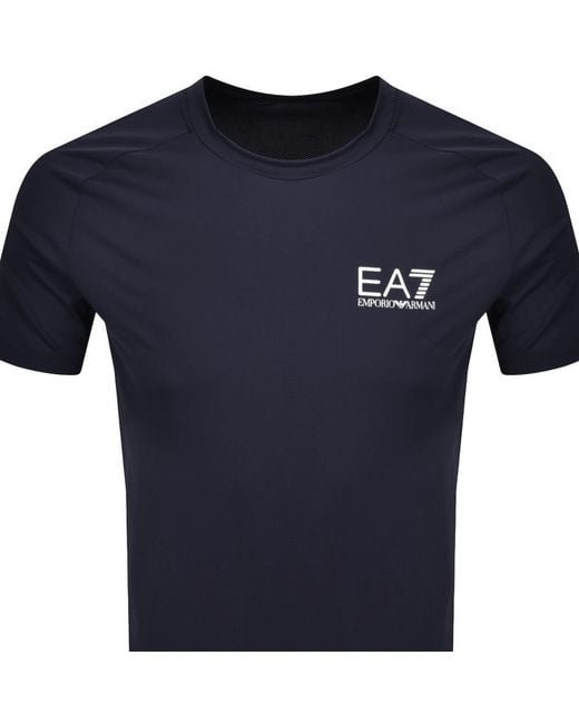 EA7 Blue Emporio Armani Ventus7 T Shirt for men