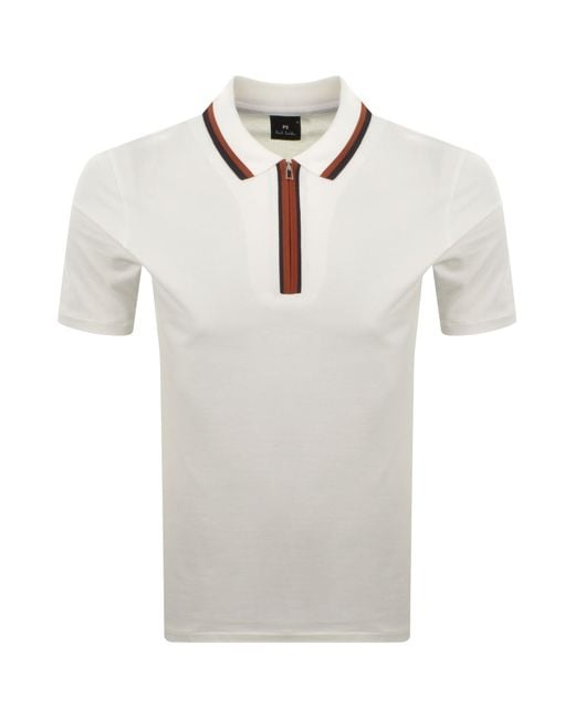 Paul Smith Gray Regular Fit Zip Polo for men