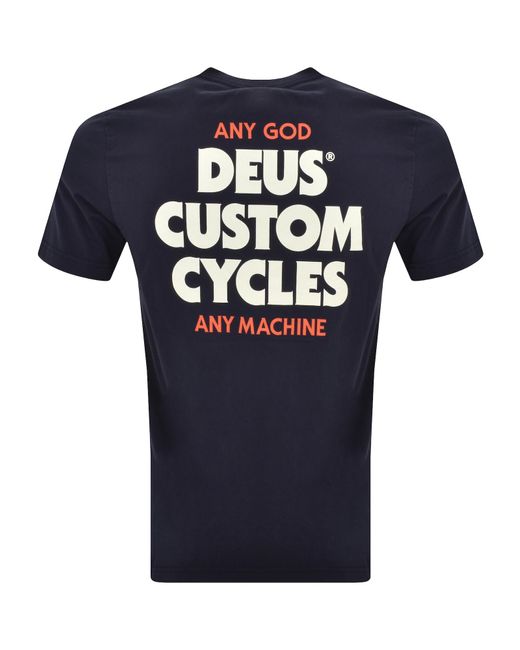 Deus Ex Machina Blue Stairway T Shirt for men