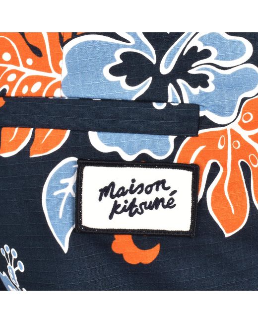 Maison Kitsuné Blue Board Shorts for men