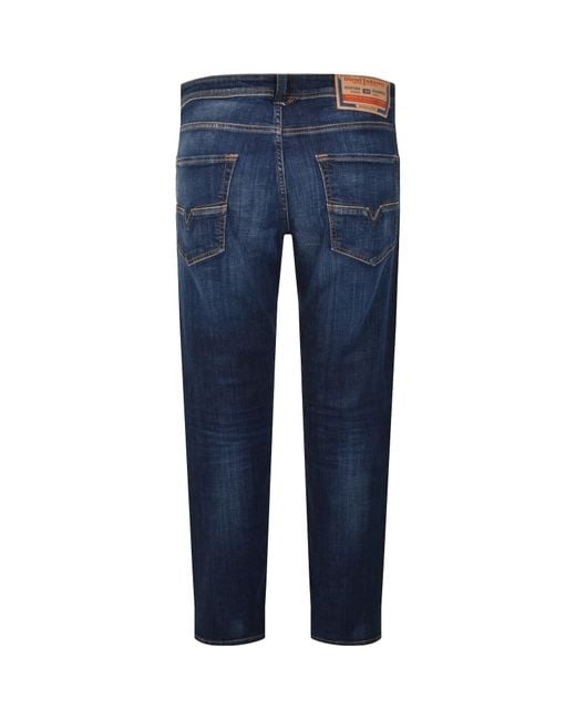 DIESEL Blue D Strukt Slim Fit Dark Wash Jeans for men