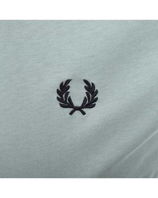 Fred Perry Green Ringer T Shirt for men