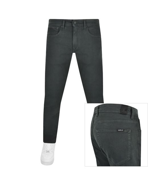 Replay Black Premium Soft Hand Feel Jeans for men