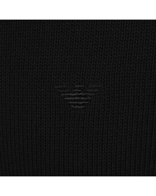 Armani Black Emporio Knit Jumper for men