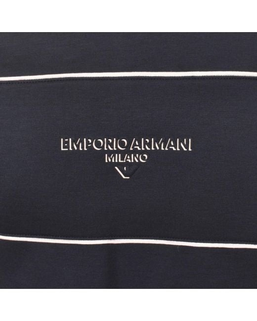 Emporio Armani Blue Hoodie for men