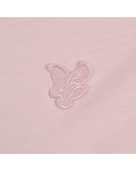 Lyle & Scott Pink Superfine T Shirt for men