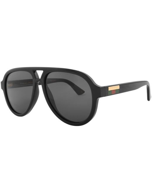 Gucci Grey Aviator Men's Sunglasses GG0767S-001 57 889652296050 -  Sunglasses - Jomashop