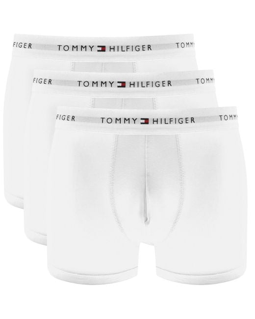 Tommy Hilfiger White Underwear 3 Pack Trunks for men