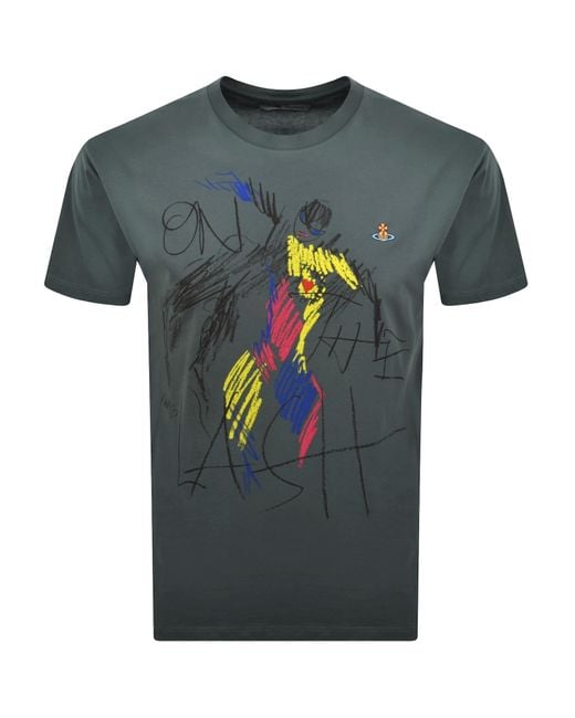 Vivienne Westwood Blue On The Lash T Shirt for men