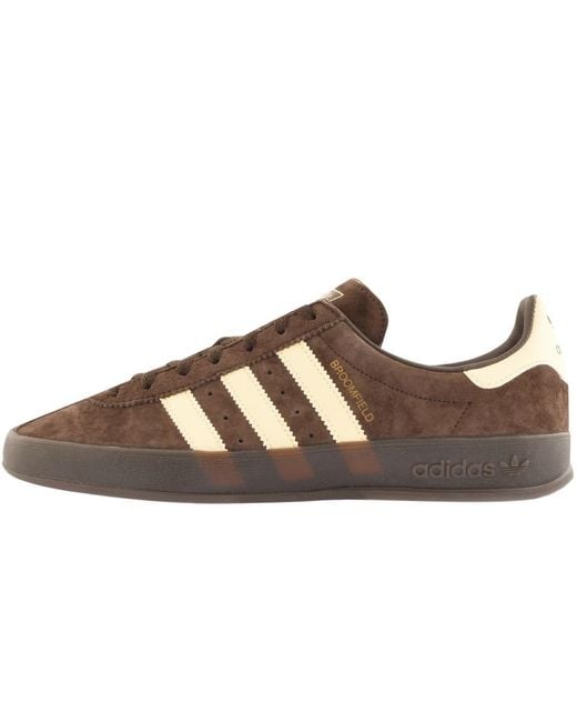adidas Originals Broomfields Brown Trainers for Men | Lyst