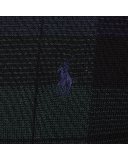 Ralph Lauren Blue Merino Wool Knit Jumper for men